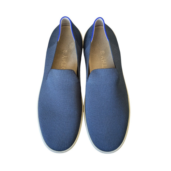 Rothys Navy Blue The Original Slip On Sneaker Size 11 Womens Knit Washable - Picture 4 of 12